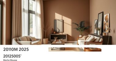 mocha mousse in interiors