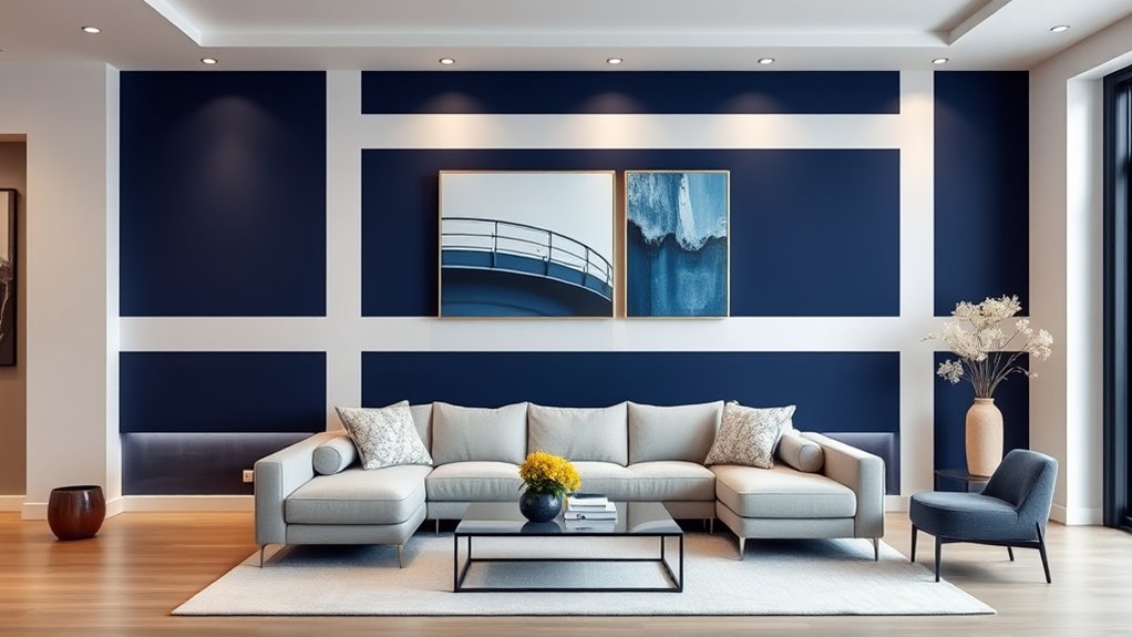 modern geometric color blocking