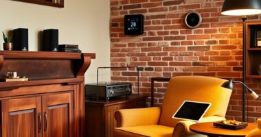 modern tech in classic home