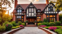 modern tudor revival home
