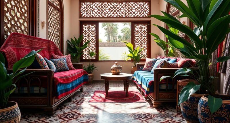 moroccan textiles and tiles