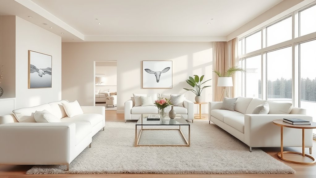 neutral colors and modern decor