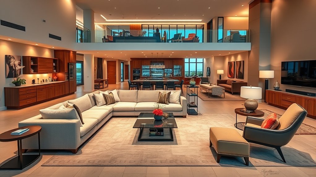 open inviting social spaces