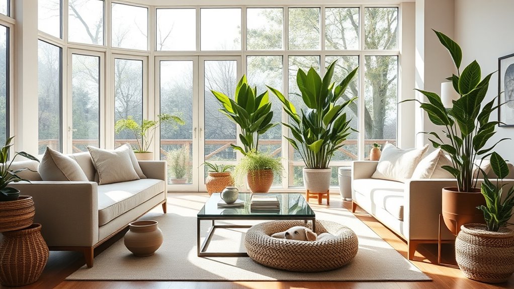 pet safe plant and decor