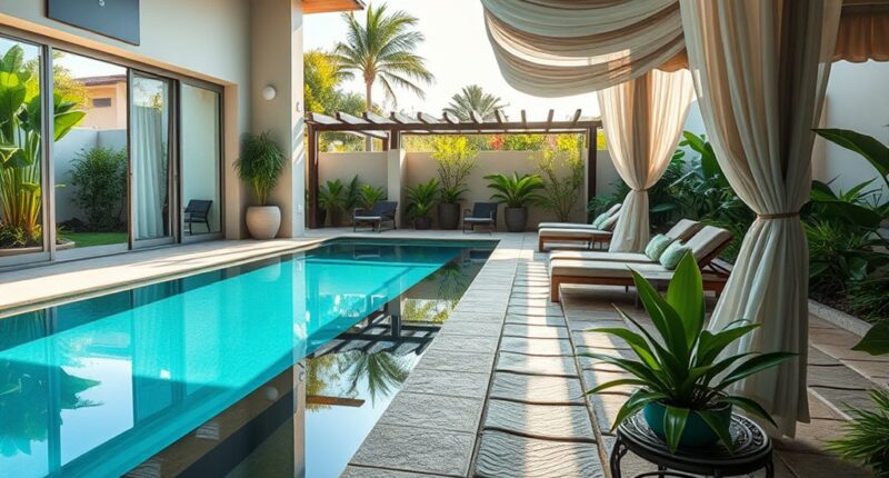 pool patio landscape design