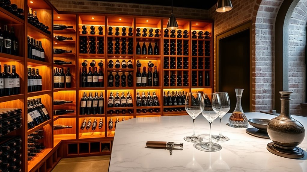 proper wine storage organization