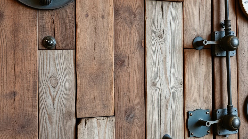 reclaimed materials wall art