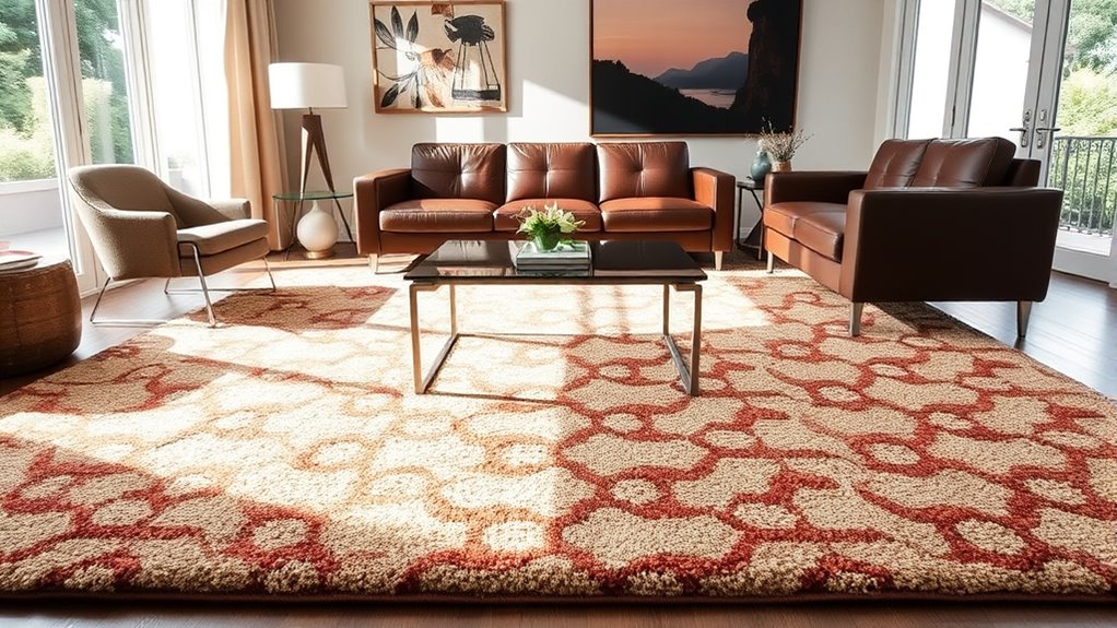 rug placement enhances room cohesion