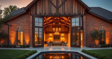rustic barn to luxury