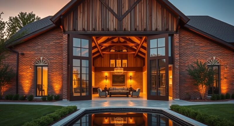rustic barn to luxury
