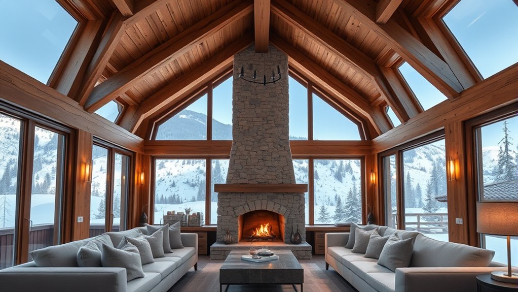 rustic modern mountain interior