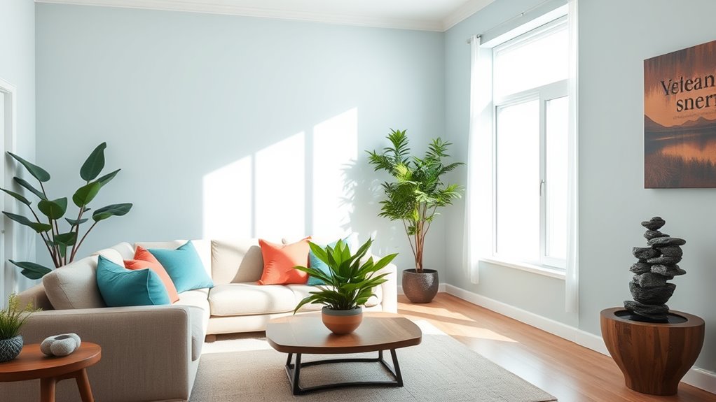 select calming harmonious colors