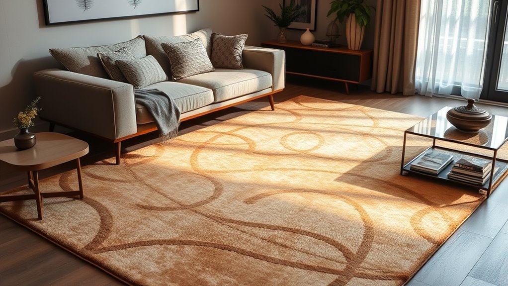 selecting acoustic rug features