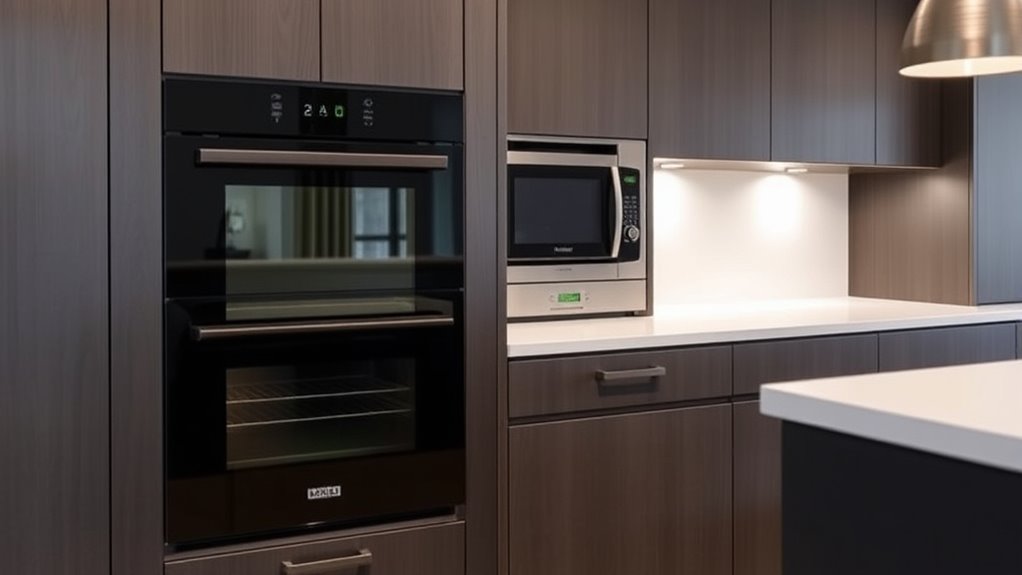 sleek concealed cooking appliances