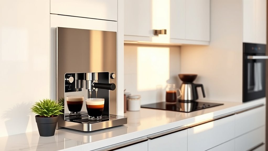 sleek efficient coffee integration