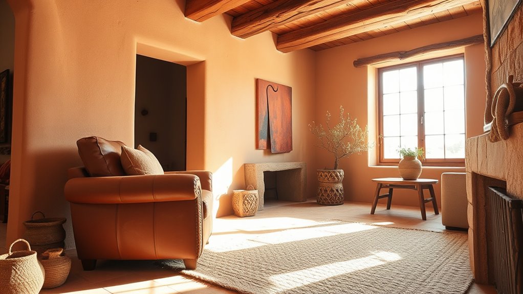 southwestern natural material accents