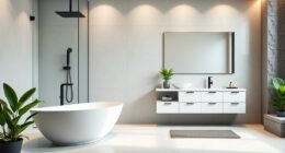 spa inspired modern bathroom