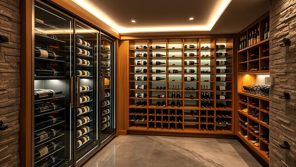 stylish functional wine storage