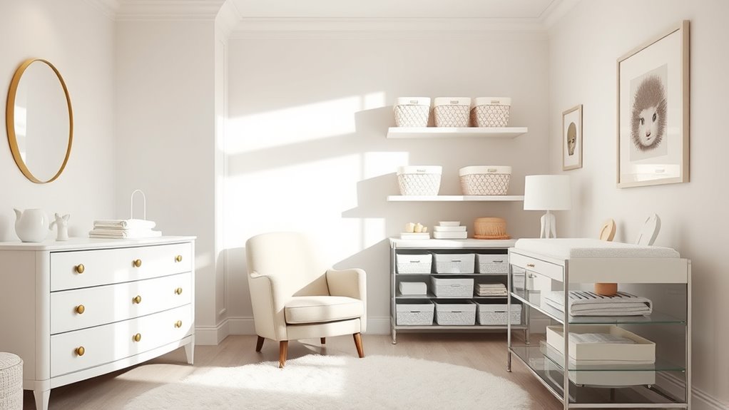 stylish nursery storage solutions