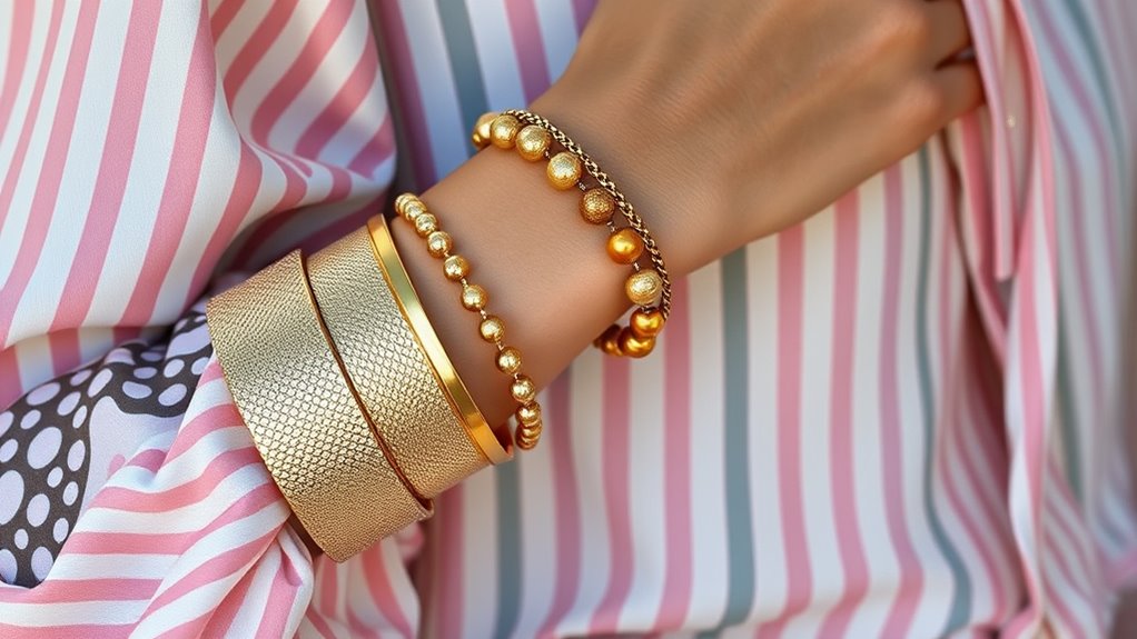 subtle coordinated accessory choices