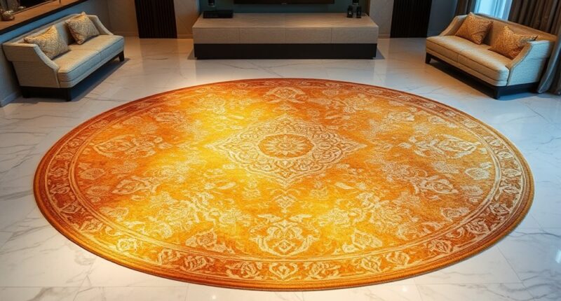 top metallic silk carpets