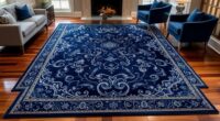 top navy silk rug selections