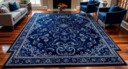 top navy silk rug selections