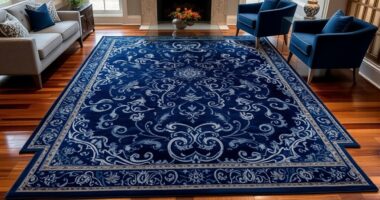 top navy silk rug selections