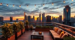 urban rooftop outdoor retreat