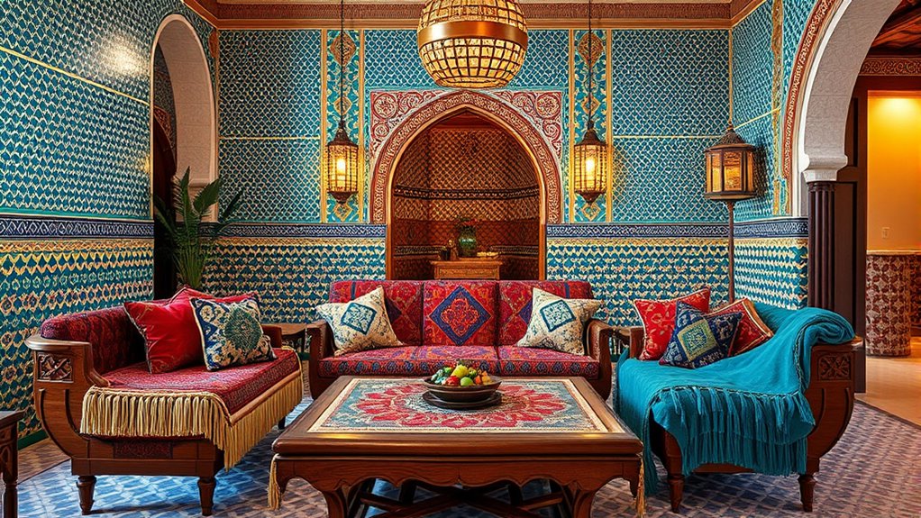 vibrant embroidered desert textiles
