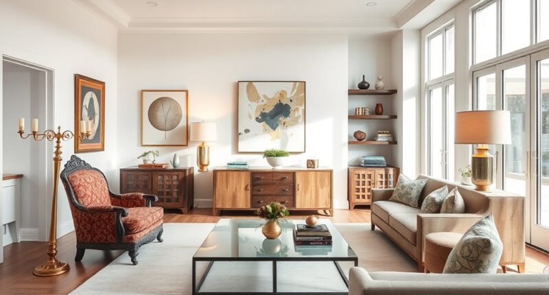vintage touches in modern
