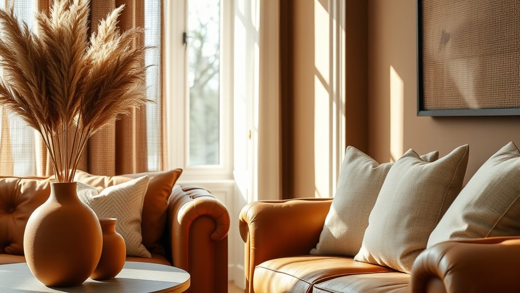 warm neutrals harmonize beautifully