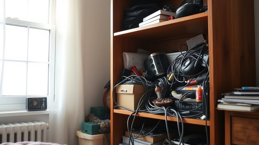 check hidden clutter spots