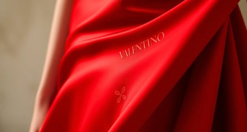valentino s legacy in red