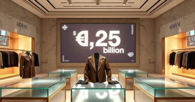 armani revenue surpasses four billion