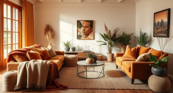 earthy textured tailored decor