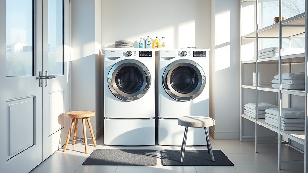efficient ergonomic laundry workspace
