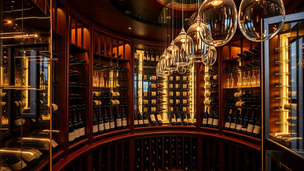 elegant wine storage design