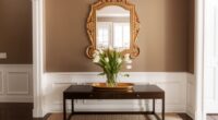 entryway console and mirror