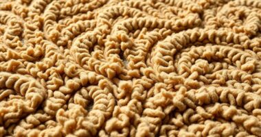 focus on rug textures