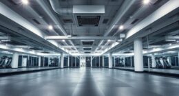 gym flooring mirrors airflow
