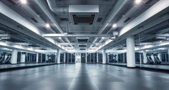 gym flooring mirrors airflow