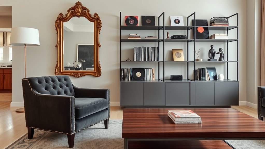 harmonious vintage modern interior design