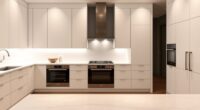 integrated sleek kitchen appliances