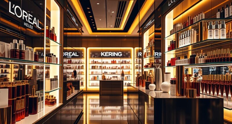 l or al benefits from kering