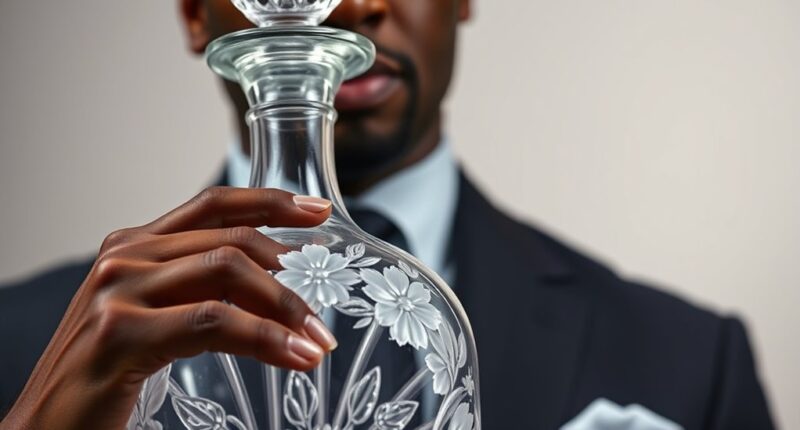 lalique and 50 cent decanter