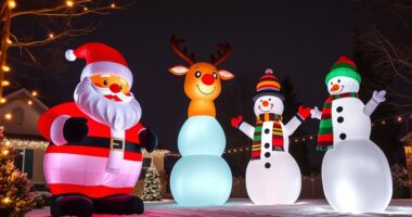 large winter holiday inflatables