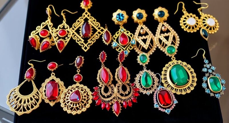 luxury bold earring collections