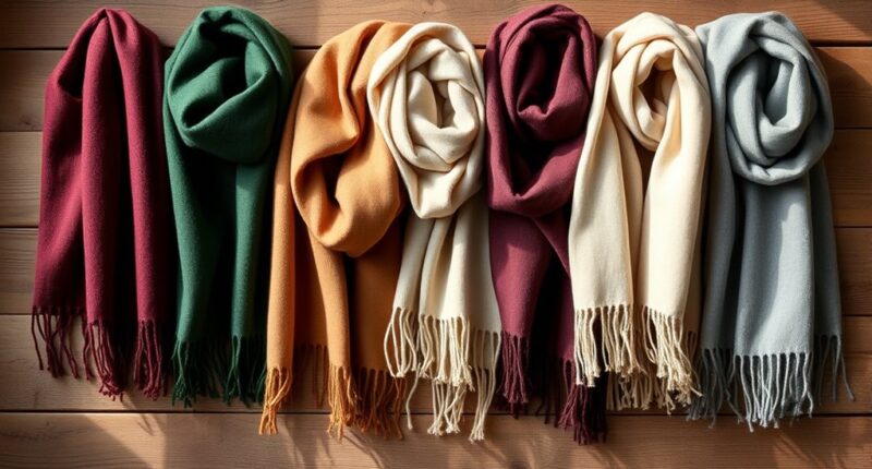 luxury cashmere scarf collection