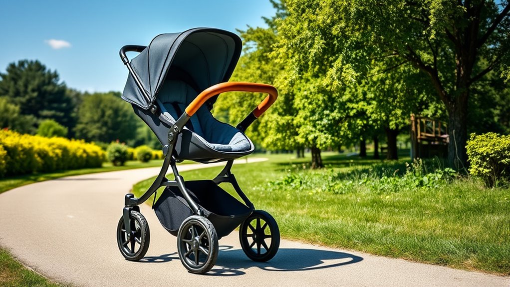 luxury jogging stroller features